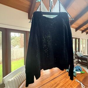 a new day Women's Black Crew Neck Sweater